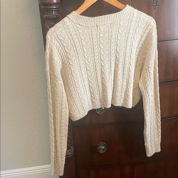 Streetwear Society Beige Cable Knit Sweater - Picture 3 of 3